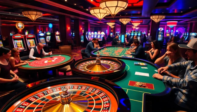 Experience the thrill at https://go8.chat/, where eager players engage at casino tables with roulette, poker, and slots.